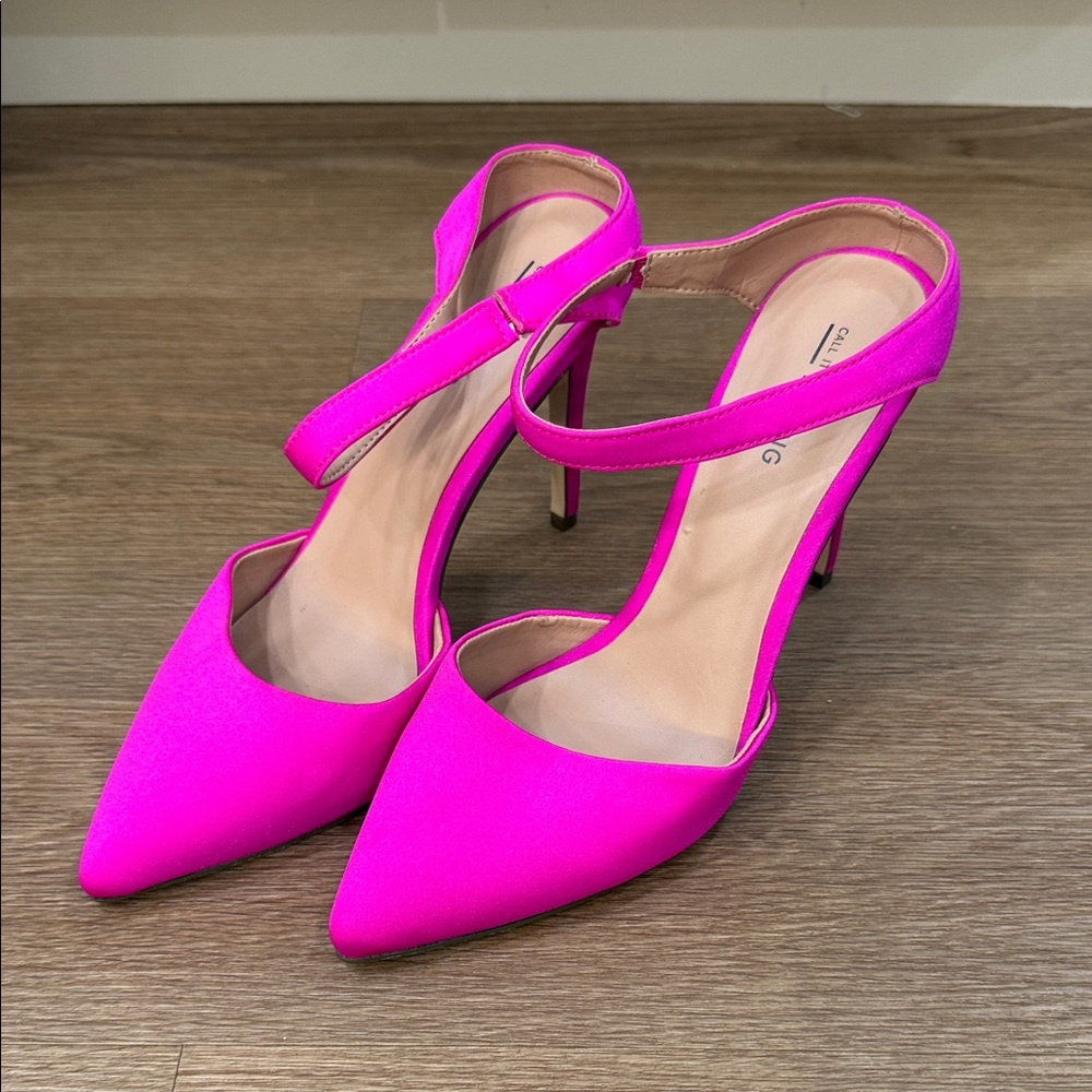 Call It Spring Vibrant Pink Heels